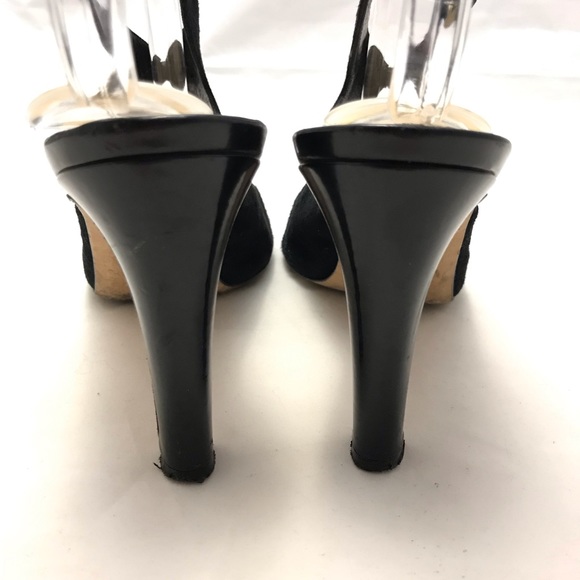 Kate Spade Sexy Black Suede Heels Size 7.5 B - Picture 6 of 7